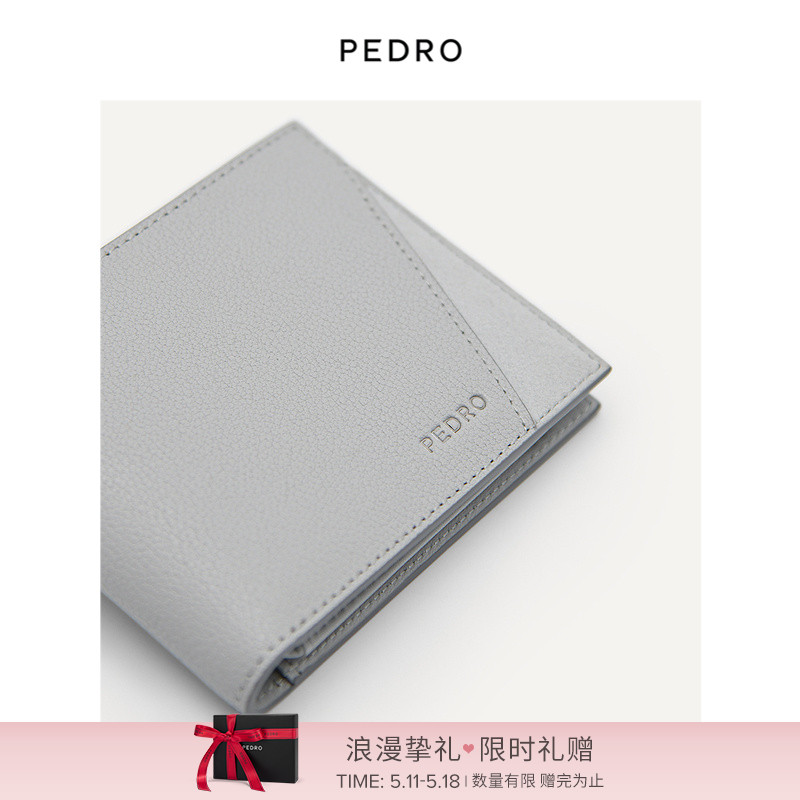 PEDRO男士相片位小牛皮钱包