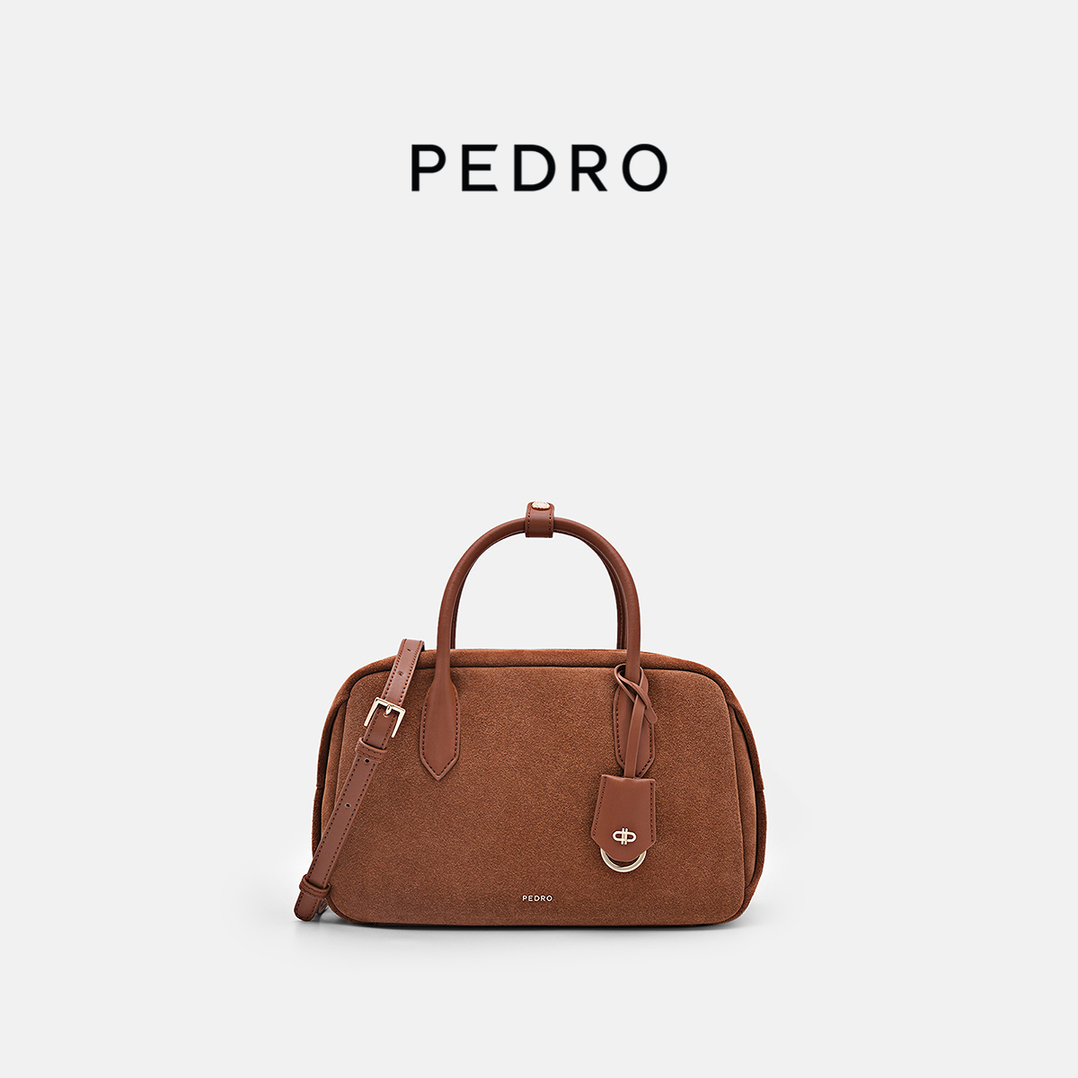 PEDRO波士顿包25冬季新款女包时尚保龄球包斜挎包PW2-65060009