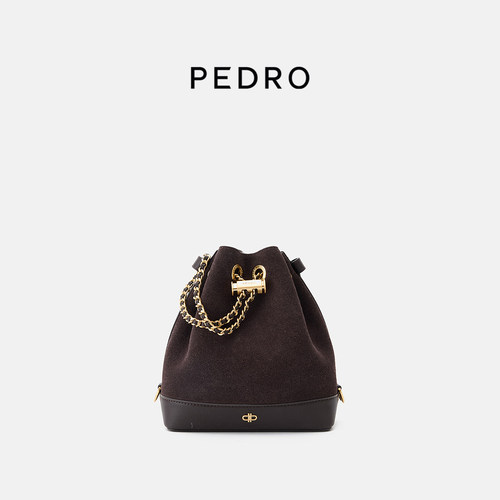 PEDRO抽绳水桶包ICON双肩包女包链条包PW2-15210022-1