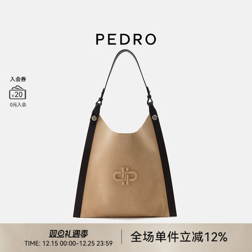 PEDRO托特包25冬季新款ICON女包柔软单肩包PW2-75210179-1