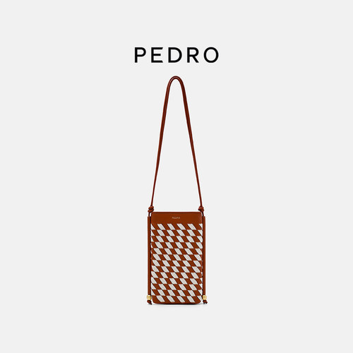 PEDRO编织风斜挎包26夏季新款女南风岸系列手机包PW4-96500005-1