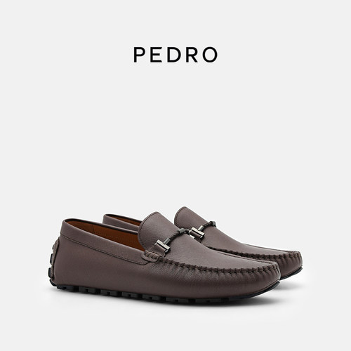 PEDRO牛皮乐福鞋25秋季新款男士休闲牛皮莫卡辛鞋PM1-65110264-5