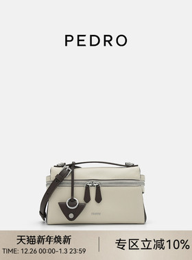 PEDRO牛皮斜挎包25秋季麂致系列拉链小方包PW2-75210181