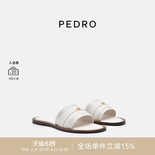 PEDRO圆头拖鞋ICON系列夏季新款舒适简约平底拖鞋PW1-65110093