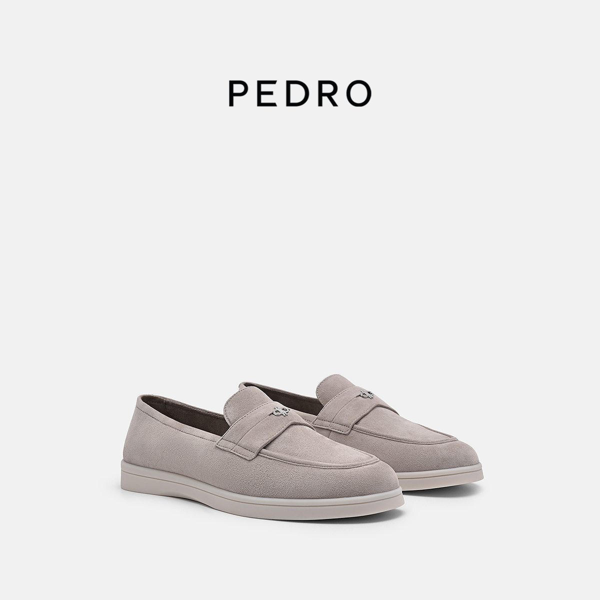 PEDRO羊皮绒面乐福鞋单鞋