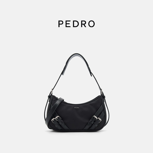 PEDRO腋下包新款女包尼刻系列设计感单肩包机车包PW2-76390132