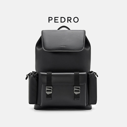PEDRO包盖式通勤双肩包