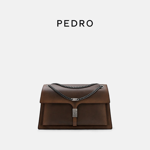 PEDRO牛皮链条包26新款女包复古单肩包腋下包PW2-76390141