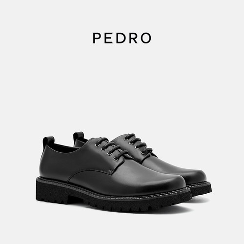 PEDRO系带皮鞋25秋季男士擦焦牛皮商务正装鞋PM1-56380036