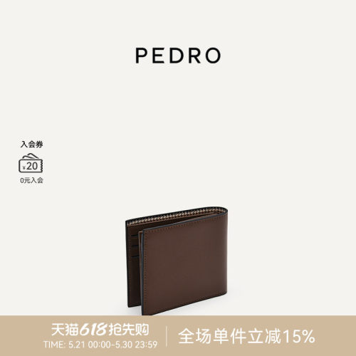 PEDRO小牛皮短钱包照片位
