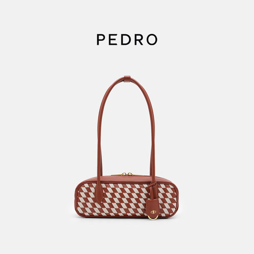 PEDRO保龄球包26夏编织风法棍包南风岸系列单肩包PW2-65210014-1