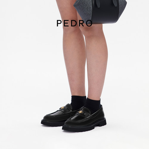 PEDRO英伦风牛皮乐福鞋