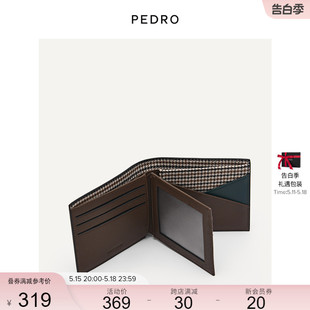 PEDRO小牛皮钱包男士 相片位多卡位短钱包PM4 520礼物 16500071