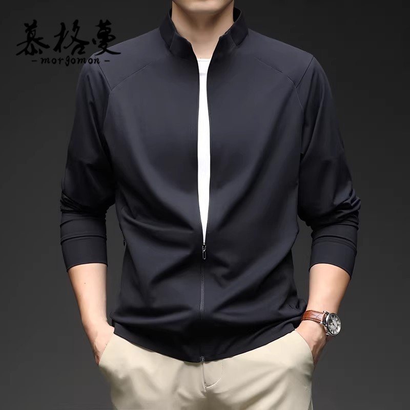 夹克男2026春季休闲立领潮流时尚百搭韩版修身上衣薄款外套男士