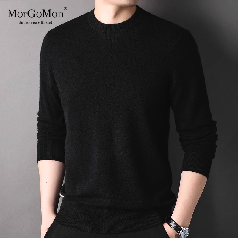 羊绒衫男100纯羊绒秋冬季