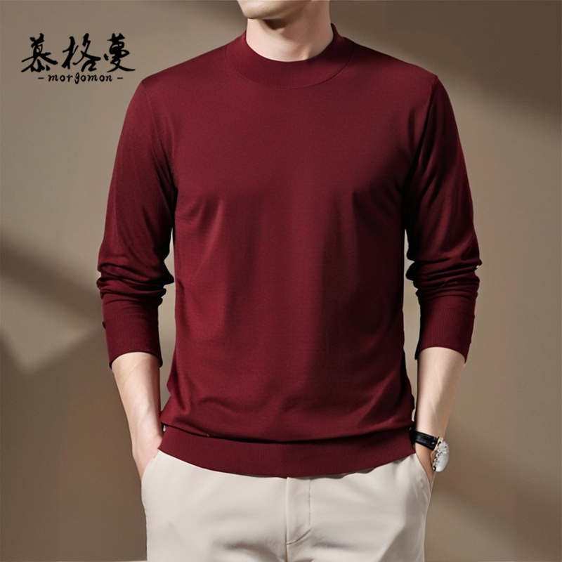 羊毛衫男100%纯羊毛新款保暖