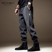 束脚裤 雪尼尔休闲裤 厚款 男士 男秋冬季 加厚重磅灯芯绒宽松束脚卫裤