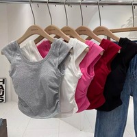 帶胸墊美背內(nèi)衣吊帶小背心女