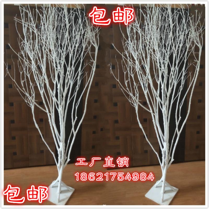 直销干树枝白色橱窗仿真婚庆
