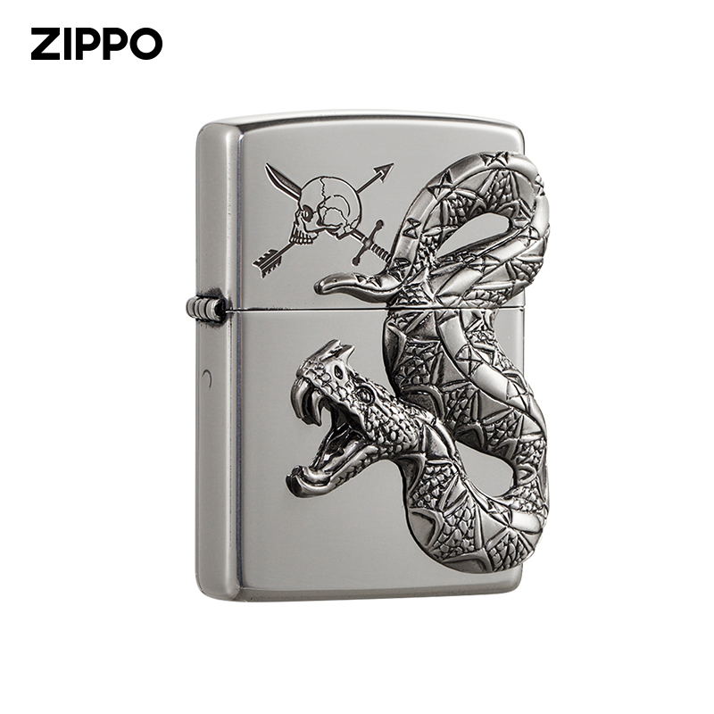 ZIPPO官方旗舰店毒蛇防风煤油打火机ZBT-5-192a日版原版在册送礼 ZIPPO/瑞士军刀/眼镜 ZIPPO/芝宝 原图主图