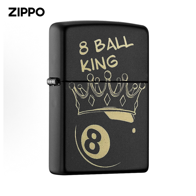 美版新品ZIPPO幸运黑8打火机