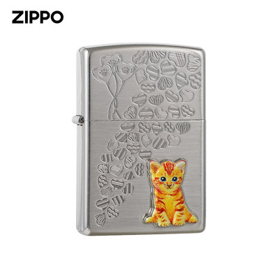 zippo打火机正品橘之心男士送礼