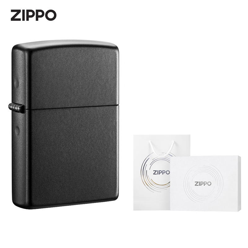 zippo打火机正品黑哑漆送礼