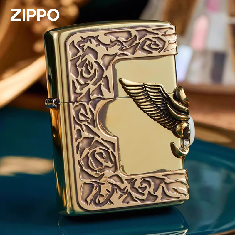 ZIPPO官方旗舰店防风煤油打火机日版进口爱神羽翼男友生日礼物 ZIPPO/瑞士军刀/眼镜 ZIPPO/芝宝 原图主图