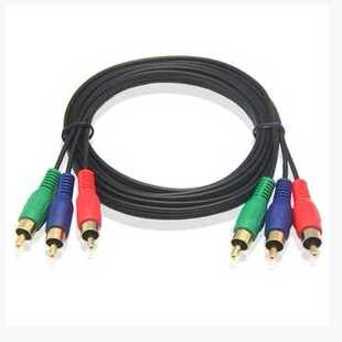色差分量线RCA三莲花公对公红蓝绿AV线视频线DVD机顶盒接电视高清