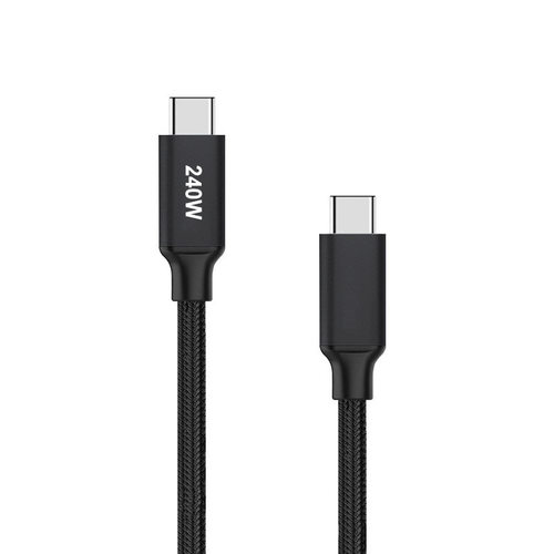 240W编织PD数据线28V5A适用电脑TYPE-C对C数据线100W闪充PD数据线