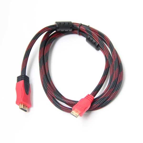 HDMI高清线mini hdmi转hdm小口转大口佳能相机小转大转换线 1.5米