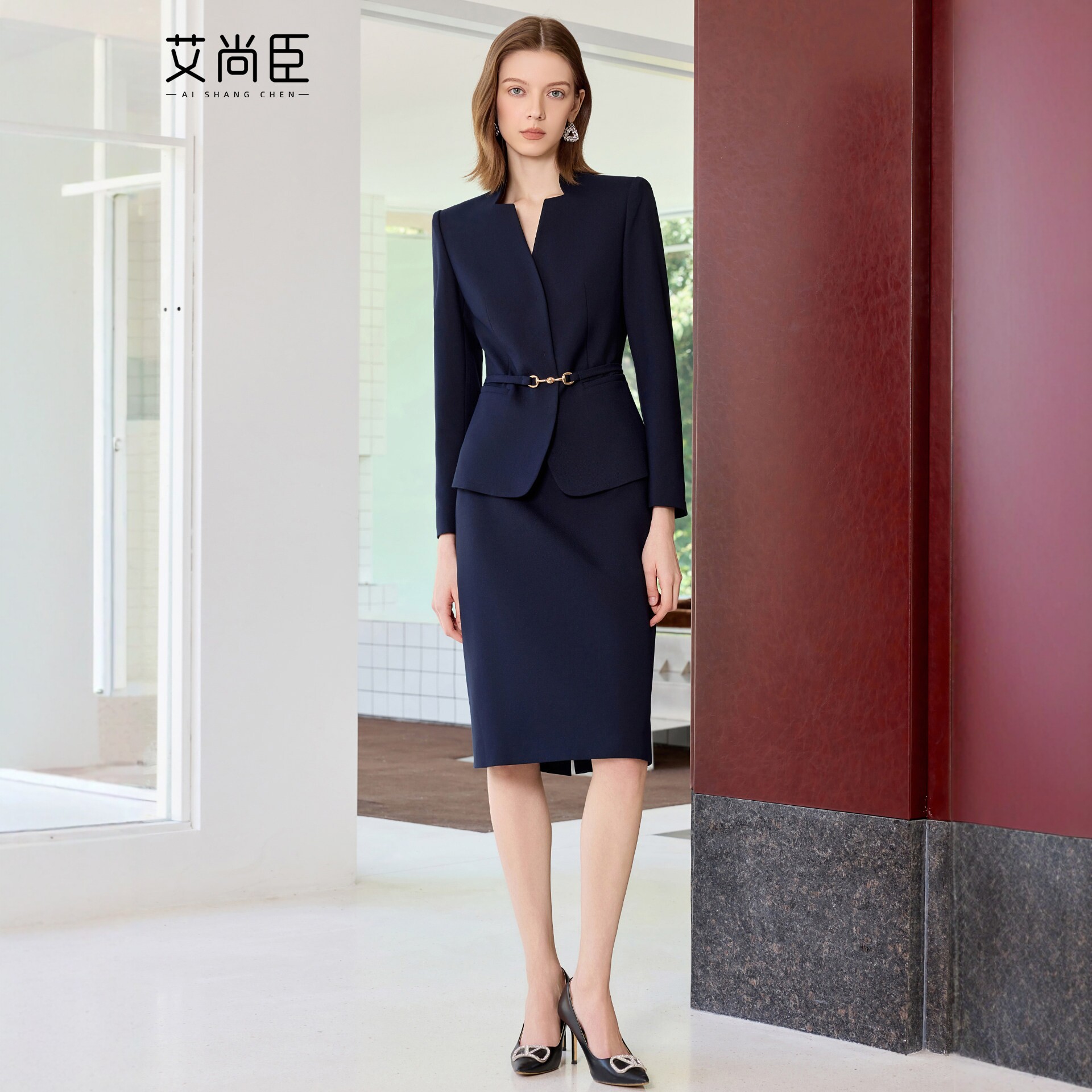 艾尚臣商务西装套装女时尚工作服