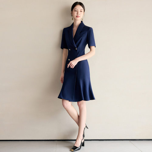 艾尚臣鱼尾裙宴会礼服连衣裙正装