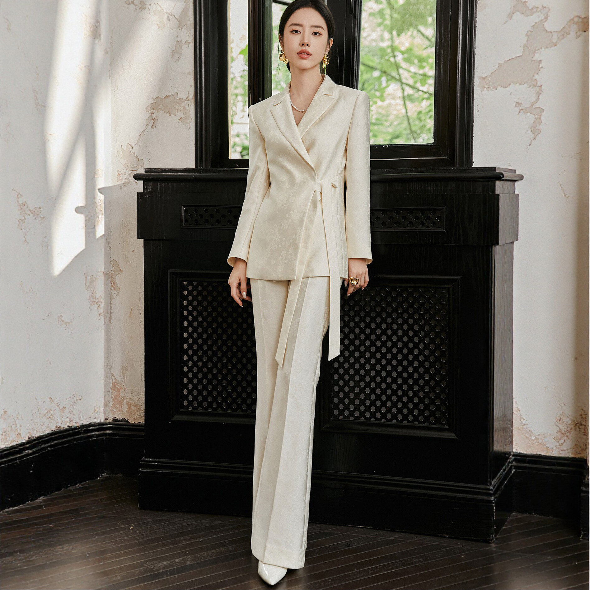 新中式西装套装女轻奢高级感礼服