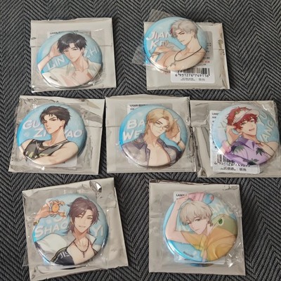 正版官谷潮玩星球猫耳FM LaserManta夏日停格系列徽章柏闻季少一