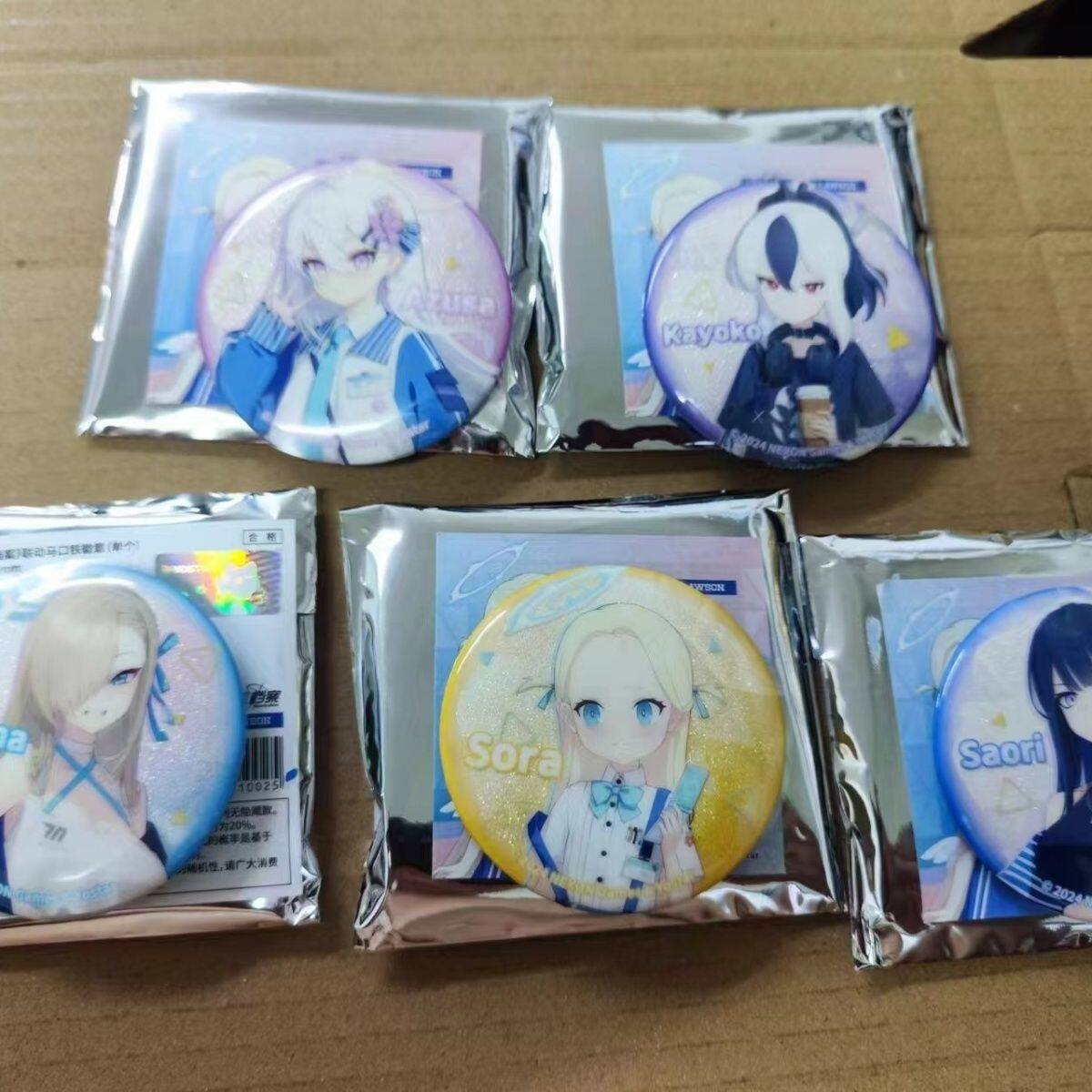 正版官谷/罗森×蔚蓝档案限定吧唧明日奈鬼方佳代子白洲梓纱织空