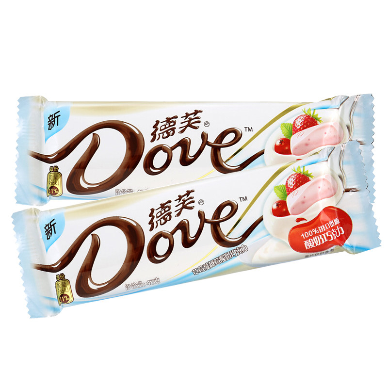 【满199-100专区】德芙巧克力42g*1袋牛奶香浓果味白巧克