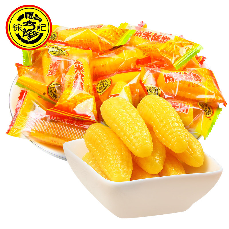徐福记玉米糖500g奶油味玉米软糖原味散装