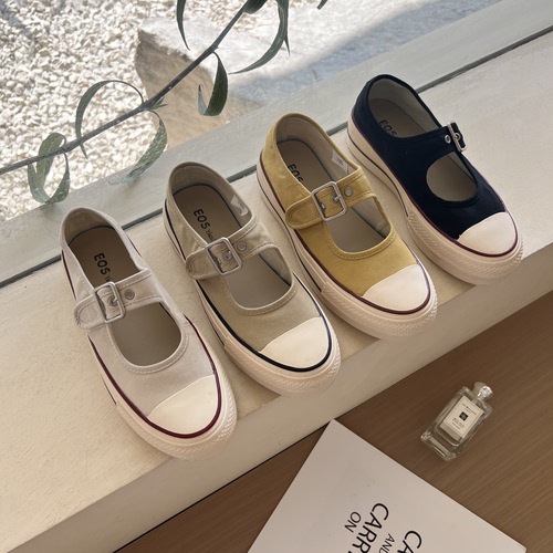 丽珍帆布鞋百搭运动休闲鞋eos