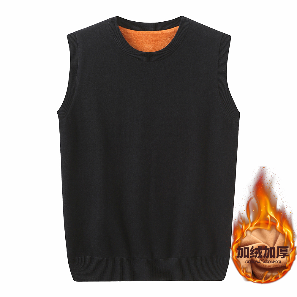 保暖男无袖马甲坎肩毛线背心