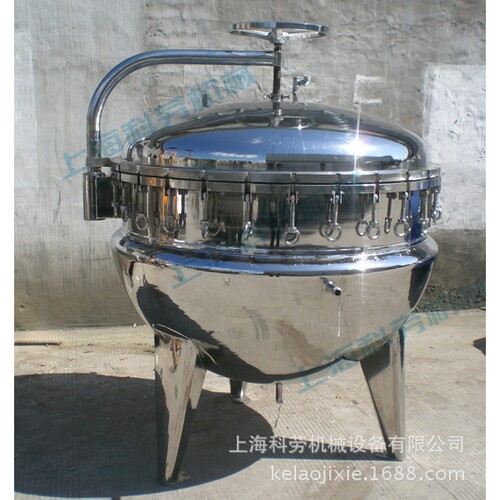 500L全不锈钢食品蒸煮锅 蒸汽加热蒸煮锅