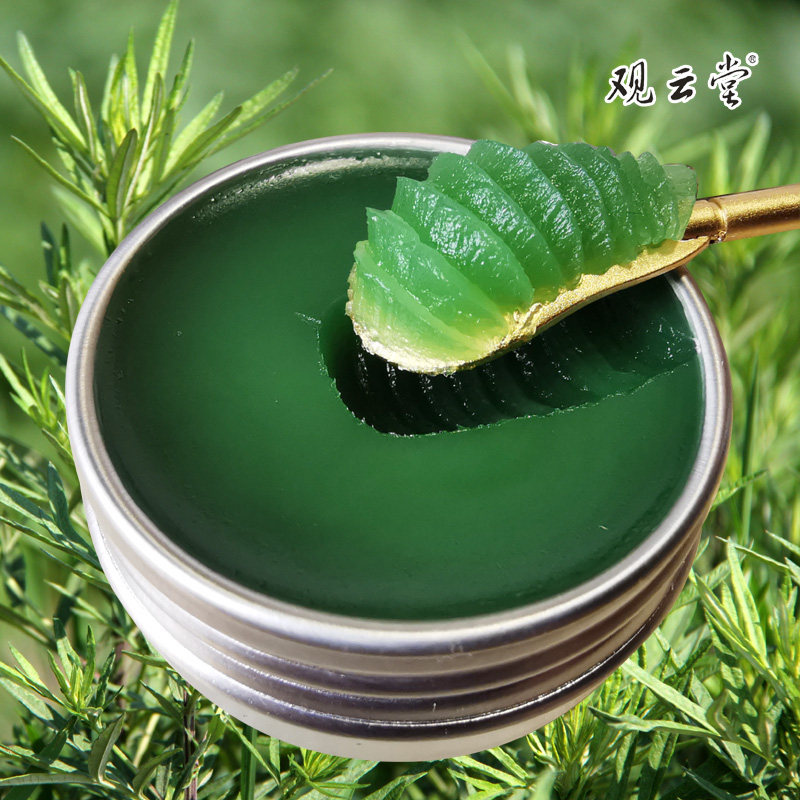 观云堂天然百草艾香膏驱蚊防虫清凉油薄荷丁香凡士林蜂蜡居家户外
