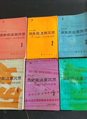 历史在这里沉思―1966―1979年纪实(六册全套) PDF 老书