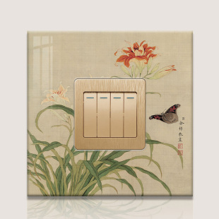 个性创意开关套保护装饰贴插座墙贴开关套遮丑遮挡墙面开关装饰画