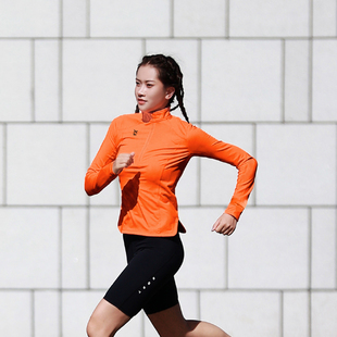 BODYWIT身体智慧赤乌2代女跑步速干保温透气运动立领高领长袖 T恤