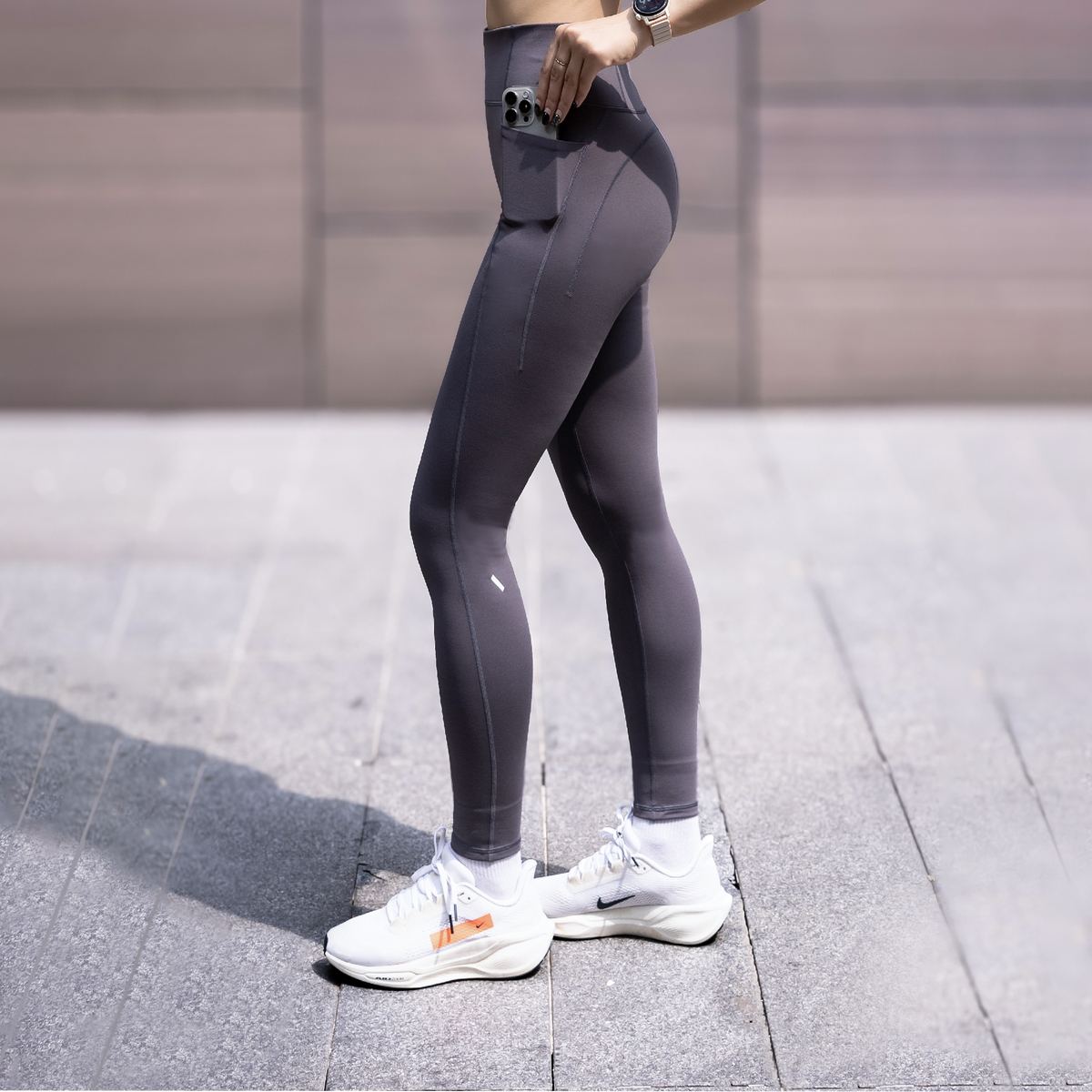 BODYWIT身体智慧疾塑2.0女款加绒中度压缩提臀收腹高腰紧身九分裤