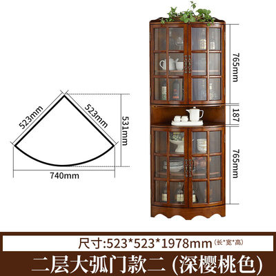 销美式角柜实木 欧式角落柜客厅墙角酒柜三角柜餐厅转角柜拐角厂