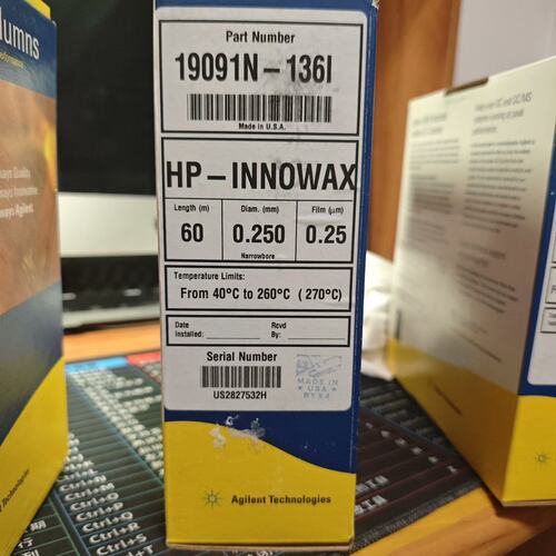 议价安捷伦气相色谱柱WAXDB-WAXDB-WAXetr