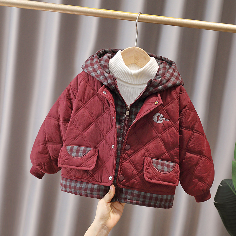 男童加厚棉衣2025冬季新款儿童夹棉外套宝宝洋气保暖棉袄二棉上衣