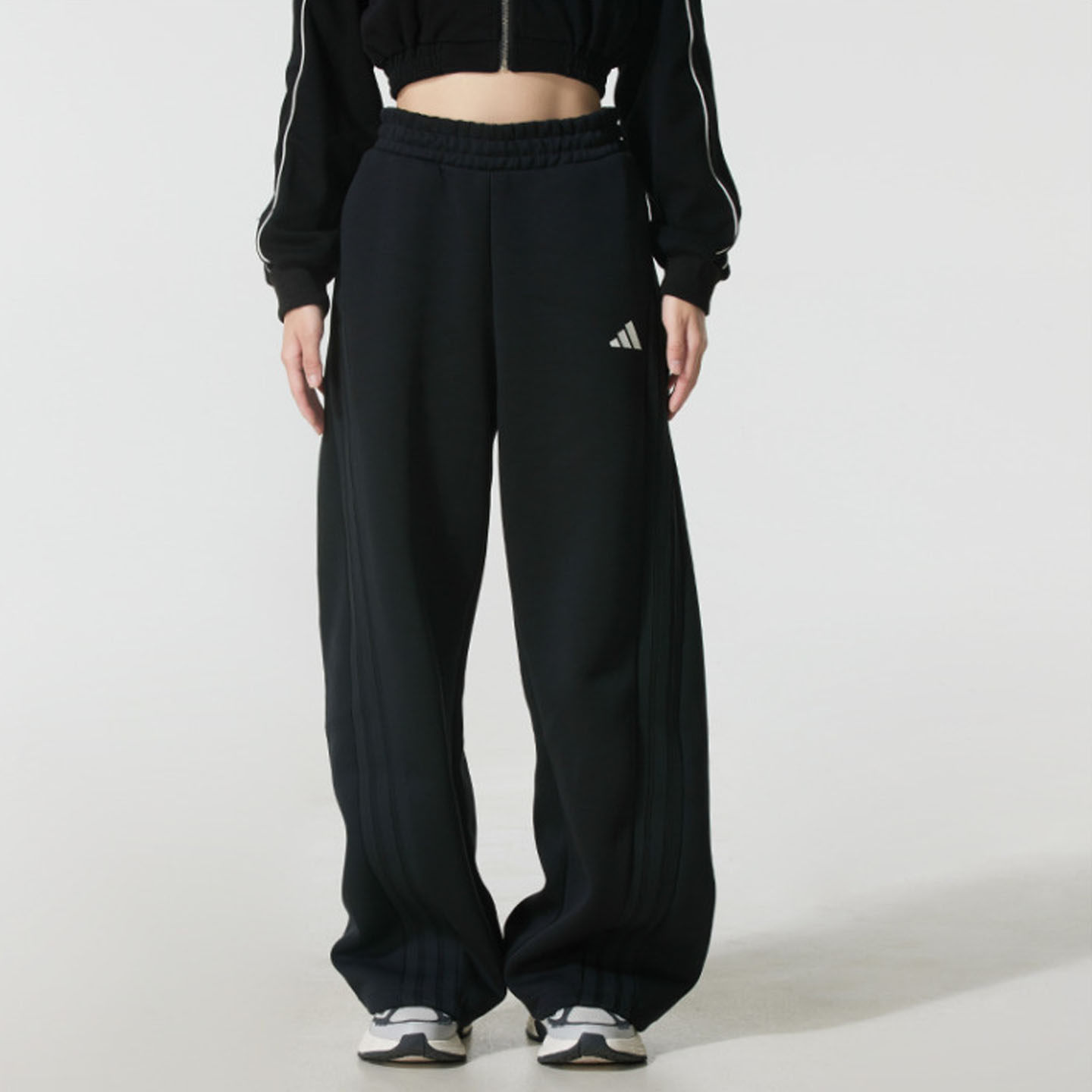 adidas/阿迪达斯女子舒适运动宽松休闲针织潮流阔腿长裤KF2682,运动服/休闲服装,运动长裤,淘宝优惠券,粉丝福利购,淘宝优惠卷